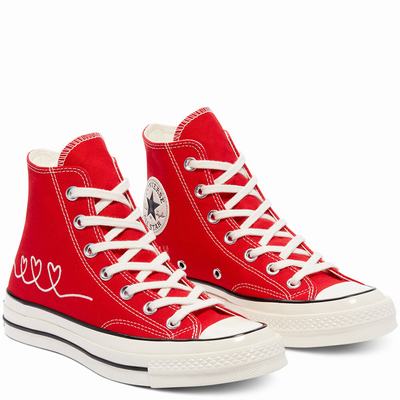 Férfi Converse Love Thread Chuck 70 Magasszárú Cipő CO9326518 Piros/Bézs